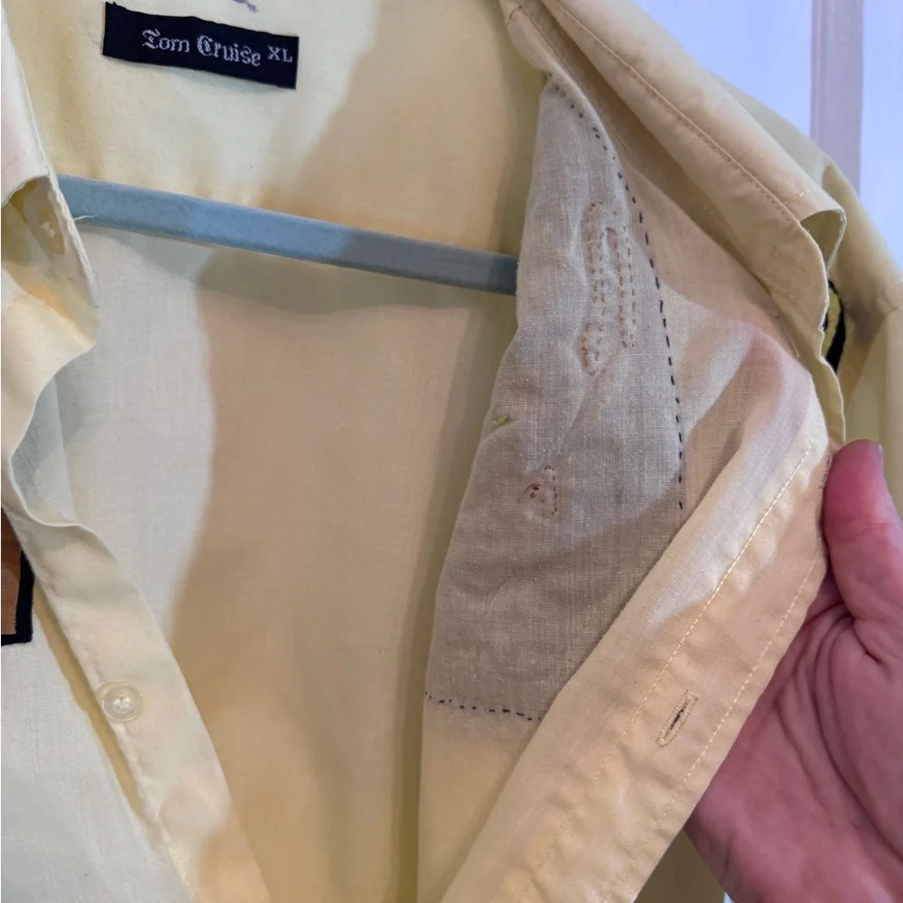 Panhandle Slim Yellow and Brown Embroidered Shirt - Picture 9 of 11